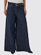 Damen Stoff Hose Marineblau