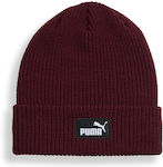 PUMA Beanie Unisex Beanie Knitted in Burgundy c...