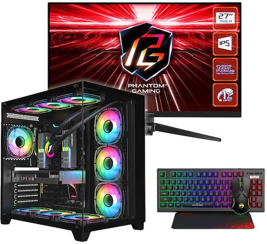 Vengeance Genesis-V9 Гейминг Настолен Компютър Ryzen 5-8400F 32GB DDR5 1TB SSD GeForce RTX 5050 Без Операционна Система и Монитор ASRock PG27FF1A