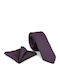 Legend Men's Men's Tie Set Printed in Purple Color