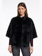 Women's Short Fur Black