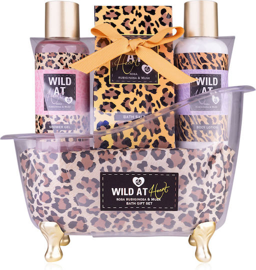 Accentra Wild At Heart Skin Care Set for Body Cleaning 3pcs