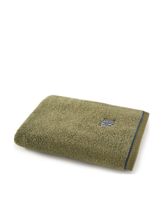 Tommy Hilfiger Facecloth Initial 50x100cm Khaki Weight 500gr/m²
