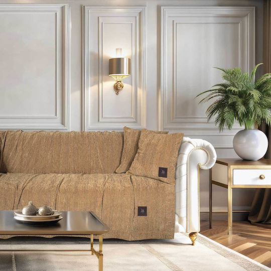 Das Home Essential 3949 Τριθέσιου Καναπέ Π180xΜ300cm Ochre Das Home Essential 3949 Τριθέσιου Καναπέ Π180xΜ300cm Ochre