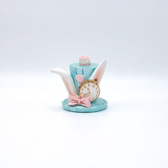 Estheti Decorative Polyresin Hat Rabbit Ears Blue 9x8.5cm 2 Pieces 600-46915