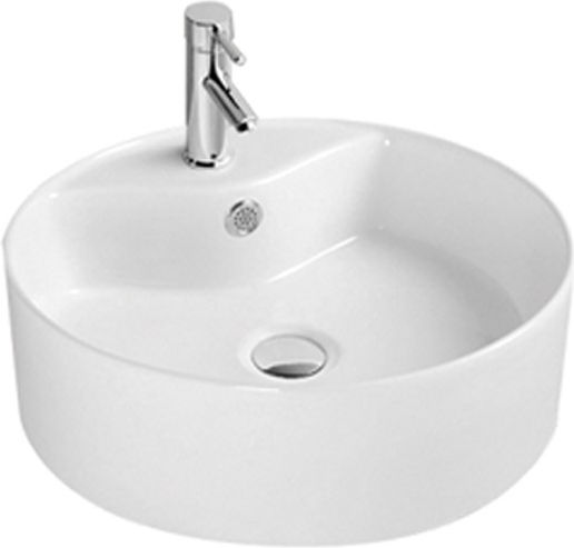 Countertop Sink Porcelain 46x46x15.5cm White