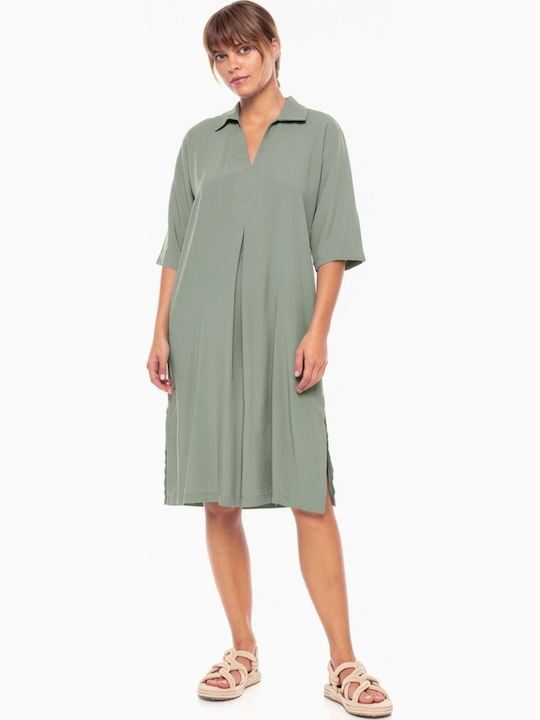Pink Label Feminin Rochie de Plajă Oil Green