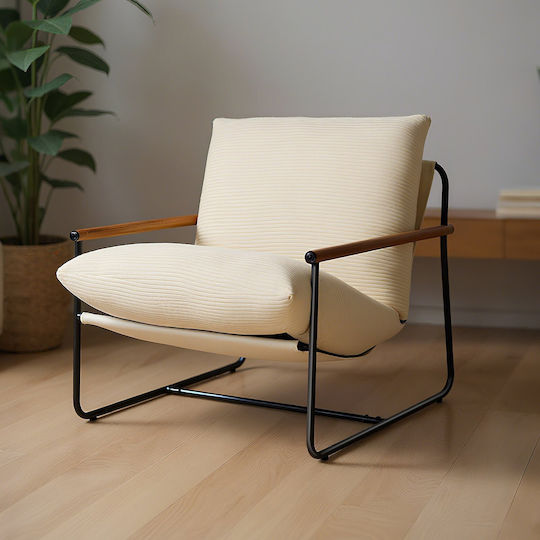 Fotoliu Relax Ecru 88x75x85cm