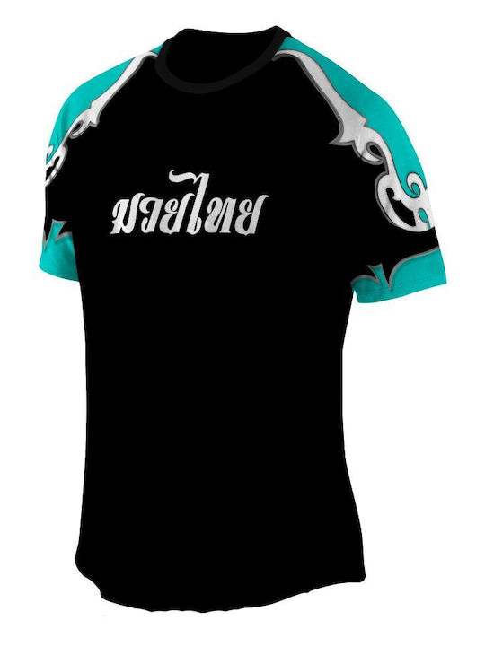 Athlon Herren Kurzärmlig T-Shirt 170-1864 für Muay Thai Blau