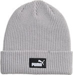 PUMA Beanie Beanie with Rib Knit in Gray color