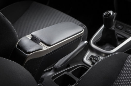 Rati Armster Car PU Armrest for Fiat 500e 2020 Silver