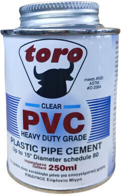 Toro Plastic Glue Transparent 250ml 37812