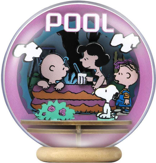 Peanuts Puremind Modellbausatz Holztheater Globus Cooler Pool Sammelbare Figuren