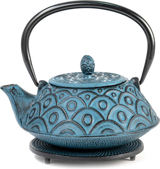 Madras Teapot Cast Iron Blue 760ml