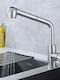 Korman Technik Kitchen Faucet Counter with Shower Retractable Gray