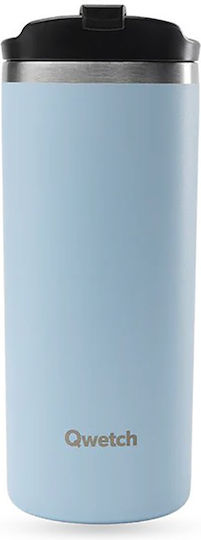 Qwetch Ποτήρι Θερμός Ανοξείδωτο BPA Free 470ml Qwetch Γαλάζιο