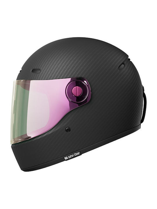 John Doe JD/ONE Frozen Carbon Motorcycle Helmet Full Face ECE 22.06
