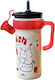 696291 Kids Water Bottle Thermos Stainless Steel with Screw-on Cap Non Spill Red 700ml