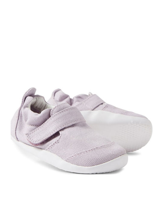 Bobux Παιδικά Sneakers Ανατομικά με Σκρατς Γκρι