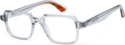 Gigi Barcelona Men's Acetate Grey Prescription ...