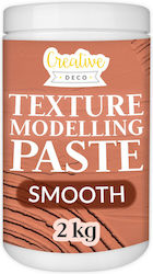 Creative Deco Smooth Structural Pasta 2kg Fine Brick Mass Artistic Projects Acrylic Painting Easy To Use A Spatula 3d Texture Effects