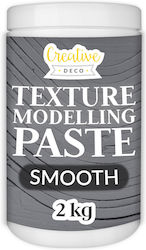 Creative Deco Smooth Structural Pasta 2kg Dark Gray Fine Mass Artistic Projects Acrylic Painting Easy To Use A Spatula 3d Texture Effects