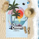 Strandtuch Mehrfarbiges Design 75x150cm