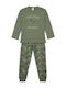 Minerva Kinder-Nachtwäsche Winter Khaki Roar