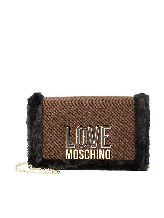 Moschino Damen Clutch aus Kunstleder