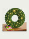 Bakaji Χριστουγεννιάτικο Διακοσμητικό Πλαστικό Στεφάνι Φωτιζόμενο Πράσινο