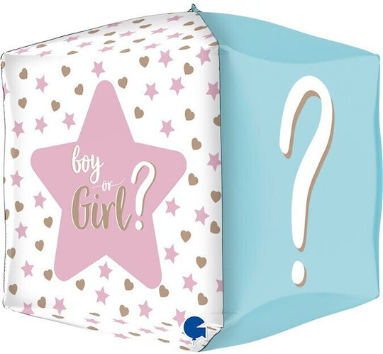 15 Inch Balloon Cube Boy Girl Gender Reveal 38 cm G74009 Bal-g74009