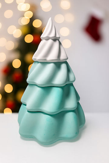 Christmas Tree Christmas Candle 20x12cm Butter Caramel
