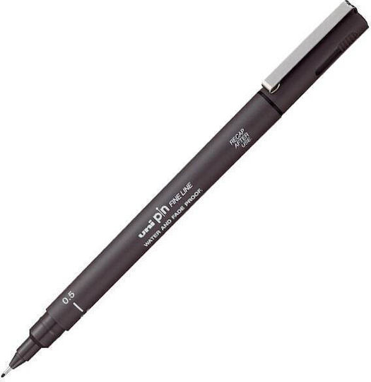 Uni-Ball Line Design Marker 0.5mm Dark Grey (0.5mm)