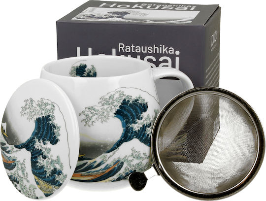 Mug from Porcelain with Lid 430ml