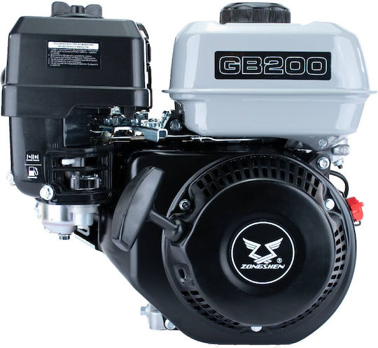 Zongshen Motor pe benzină 196cc 6.5hp Maximă Rotații 3600rpm cu Demaror (Rezervor 0.6lt)