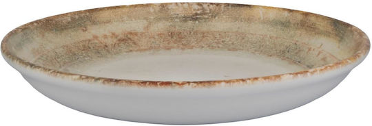 Kutahya Porselen Plate Soup Beige with Diameter 21cm 6pcs
