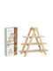 Ξύλινη Εταζέρα 3 Ορόφων Ø30.3xY39cm Π43xΜ13.3xΥ39cm