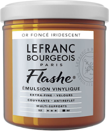 Lefranc & Bourgeois 125ml Flashe Acrylic 835 Series 2 Iridescent Deep Gold