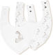 Interbaby Bandana Fabric with Button White, Gre...