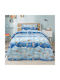 Lino Home Kids Duvet Set Single with Pillowcase Blue 160x240cm