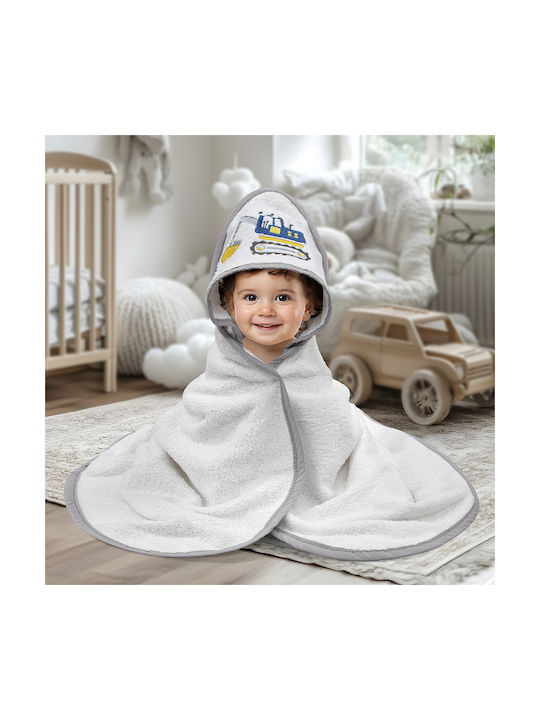 Lino Home Βρεφική Κάπα-Μπουρνούζι με Κουκούλα 75x75εκ. Lino Home Βρεφική Κάπα-Μπουρνούζι με Κουκούλα 75x75εκ.