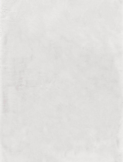 Madi Bound Anti-slip Rug Rectangular Furry White