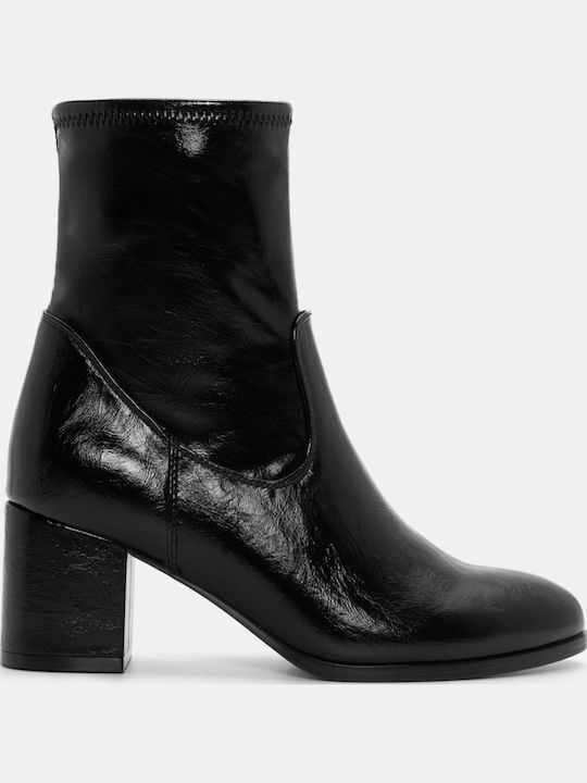 Wildleder Stiefeletten Damen Schwarz