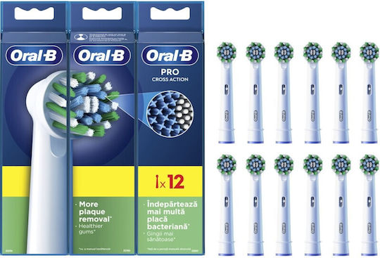Oral-B Cross Action Electric Toothbrush Replacement Heads 12pcs
