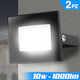 Bakaji Waterproof LED Floodlight 10W Cold White 6500K IP65