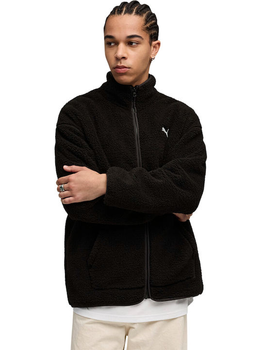 Winterized Herren Fleecejacke Schwarz