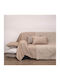 Anna Riska Ριχτάρι Πολυθρόνας Chenille 180x150εκ. Beige
