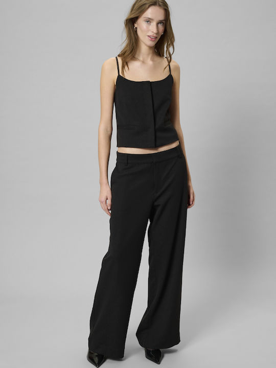 Women's Fabric Trousers Black