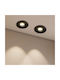 kelvo Kelvo Pinado Metallic Recessed Spot with Integrated LED and Warm White Light White 8.3x8.3cm. 1pcs