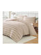 Liolios Home Κουβερτοπάπλωμα Ημίδιπλο 180x240εκ. Volcano Taupe